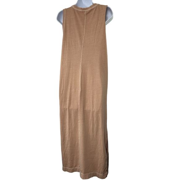 Old Navy Mauve Crewneck Sleeveless T-Shirt Dress Women's Sz Medium Splits - Picture 6 of 6